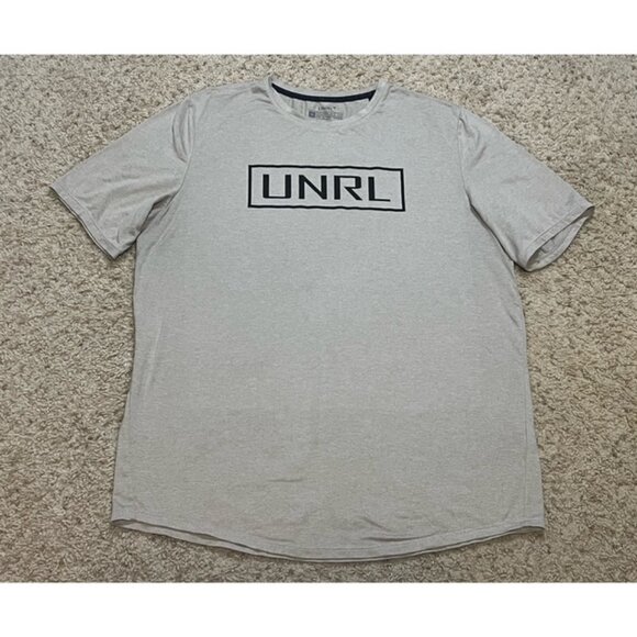 UNRL Men's Original Ultra Tee Performance Shirt Heather Sand Size Medium EUC - Picture 1 of 5